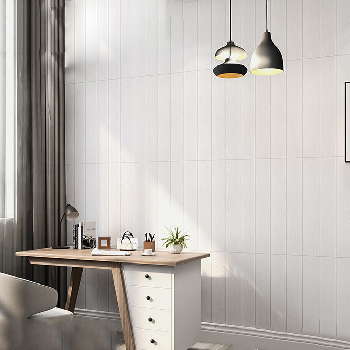 Farmhouse Plastic Wall Panel Peel and Press Wall Panel with Waterproof White Clearhalo 'Flooring 'Home Improvement' 'home_improvement' 'home_improvement_wall_paneling' 'Wall Paneling' 'wall_paneling' 'Walls & Ceilings' Walls and Ceiling' 6822923