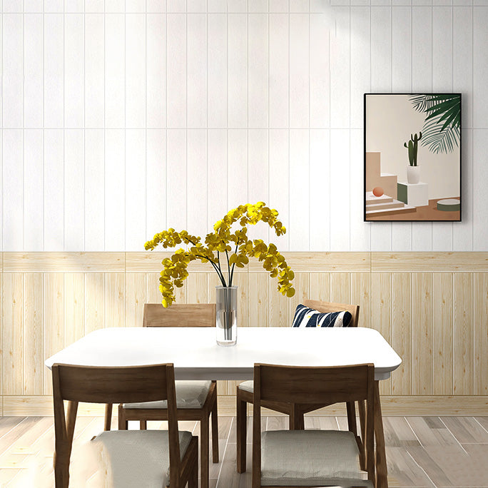 Farmhouse Plastic Wall Panel Peel and Press Wall Panel with Waterproof Natural Clearhalo 'Flooring 'Home Improvement' 'home_improvement' 'home_improvement_wall_paneling' 'Wall Paneling' 'wall_paneling' 'Walls & Ceilings' Walls and Ceiling' 6822929