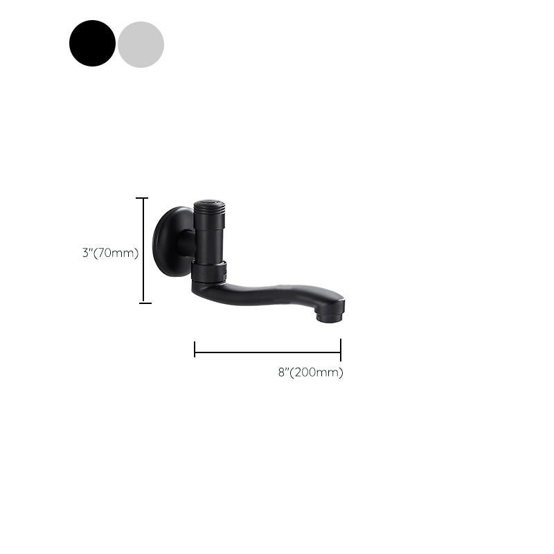 Swivel Tub Filler Wall Mount Copper Low Arc Knob Handle Tub Faucet Trim Clearhalo 'Bathroom Remodel & Bathroom Fixtures' 'Bathtub Faucets' 'bathtub_faucets' 'Home Improvement' 'home_improvement' 'home_improvement_bathtub_faucets' 6823359