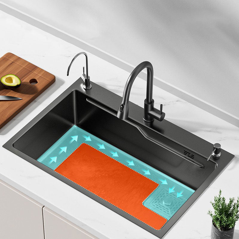 Corrosion Resistant Kitchen Sink Stainless Steel Modern Style Kitchen Sink Clearhalo 'Home Improvement' 'home_improvement' 'home_improvement_kitchen_sinks' 'Kitchen Remodel & Kitchen Fixtures' 'Kitchen Sinks & Faucet Components' 'Kitchen Sinks' 'kitchen_sinks' 6823417