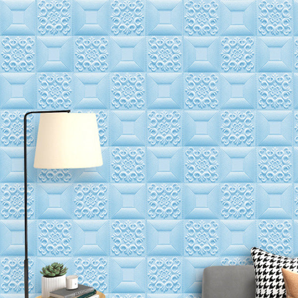 Gorgeous Style Wall Plank 3D Print Bathroom Living Room Wall Panels Set of 100 Light Blue Nano Clearhalo 'Flooring 'Home Improvement' 'home_improvement' 'home_improvement_wall_paneling' 'Wall Paneling' 'wall_paneling' 'Walls & Ceilings' Walls and Ceiling' 6828096
