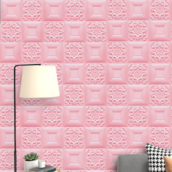 Gorgeous Style Wall Plank 3D Print Bathroom Living Room Wall Panels Set of 100 Light Pink Nano Clearhalo 'Flooring 'Home Improvement' 'home_improvement' 'home_improvement_wall_paneling' 'Wall Paneling' 'wall_paneling' 'Walls & Ceilings' Walls and Ceiling' 6828101