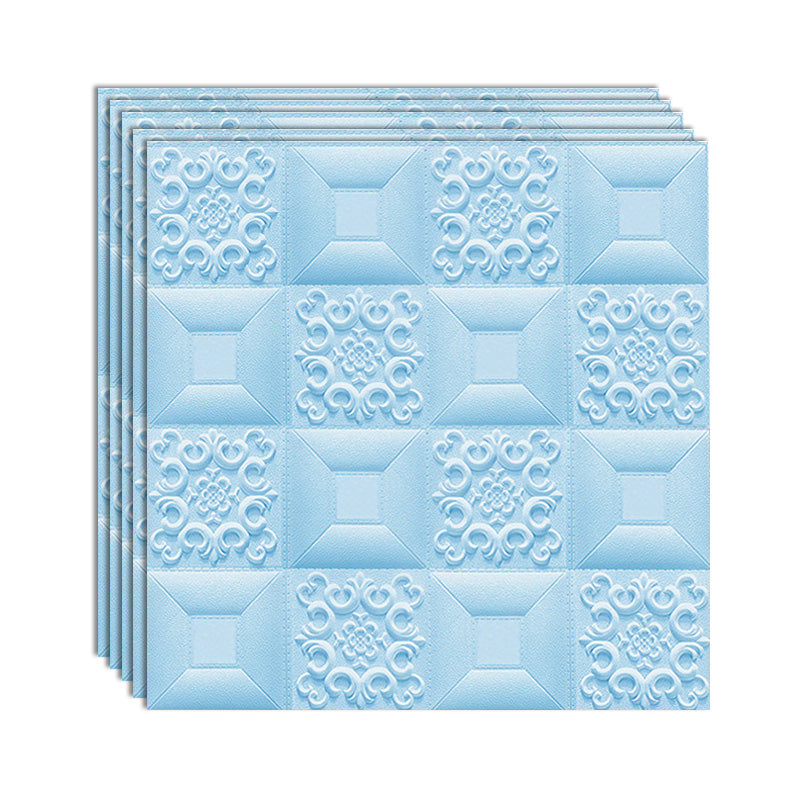 Gorgeous Style Wall Plank 3D Print Bathroom Living Room Wall Panels Set of 100 Light Blue Standard Payment Clearhalo 'Flooring 'Home Improvement' 'home_improvement' 'home_improvement_wall_paneling' 'Wall Paneling' 'wall_paneling' 'Walls & Ceilings' Walls and Ceiling' 6828115