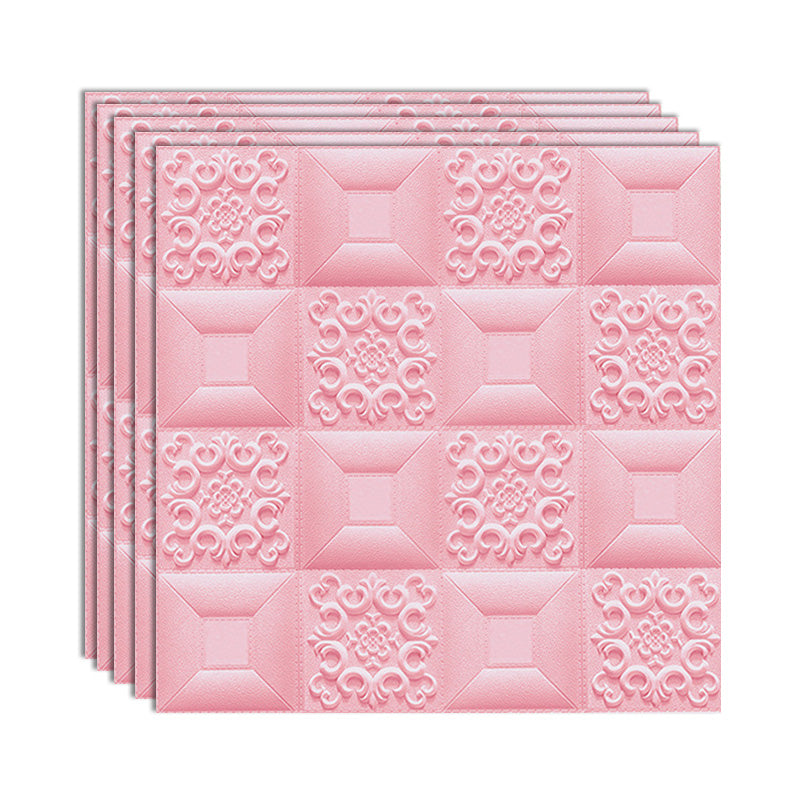 Gorgeous Style Wall Plank 3D Print Bathroom Living Room Wall Panels Set of 100 Light Pink Standard Payment Clearhalo 'Flooring 'Home Improvement' 'home_improvement' 'home_improvement_wall_paneling' 'Wall Paneling' 'wall_paneling' 'Walls & Ceilings' Walls and Ceiling' 6828117