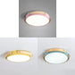 Study Room Round Ceiling Mount Light Acrylic Macaron Stylish Undertint Ceiling Light Clearhalo 'Ceiling Lights' 'Close To Ceiling Lights' 'Close to ceiling' 'Flush mount' Lighting' 68287