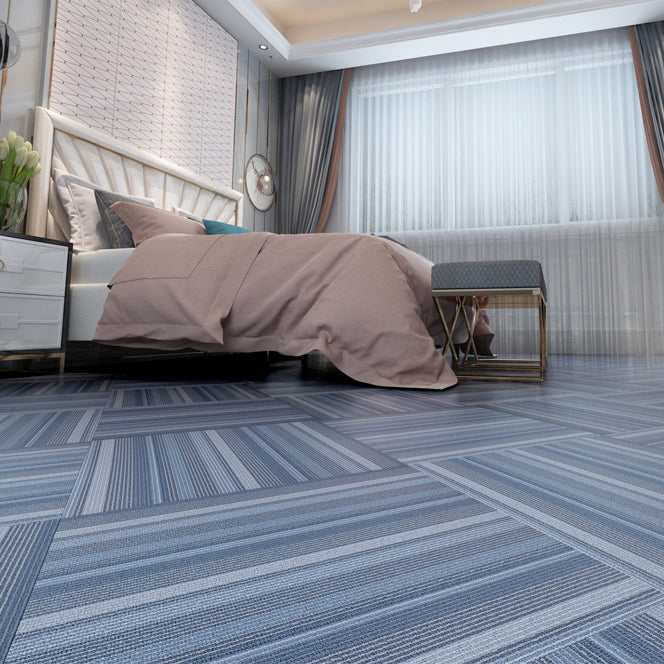 Peel and Stick PVC Flooring Low Gloss PVC Flooring with Fabric Look Dark Blue-Gray Clearhalo 'Flooring 'Home Improvement' 'home_improvement' 'home_improvement_vinyl_flooring' 'Vinyl Flooring' 'vinyl_flooring' Walls and Ceiling' 6834943