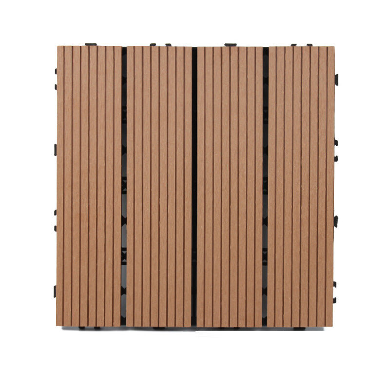 Classic Interlocking Deck Plank Solid Color Patio Flooring Tiles Clearhalo 'Home Improvement' 'home_improvement' 'home_improvement_outdoor_deck_tiles_planks' 'Outdoor Deck Tiles & Planks' 'Outdoor Flooring & Tile' 'Outdoor Remodel' 'outdoor_deck_tiles_planks' 6835067