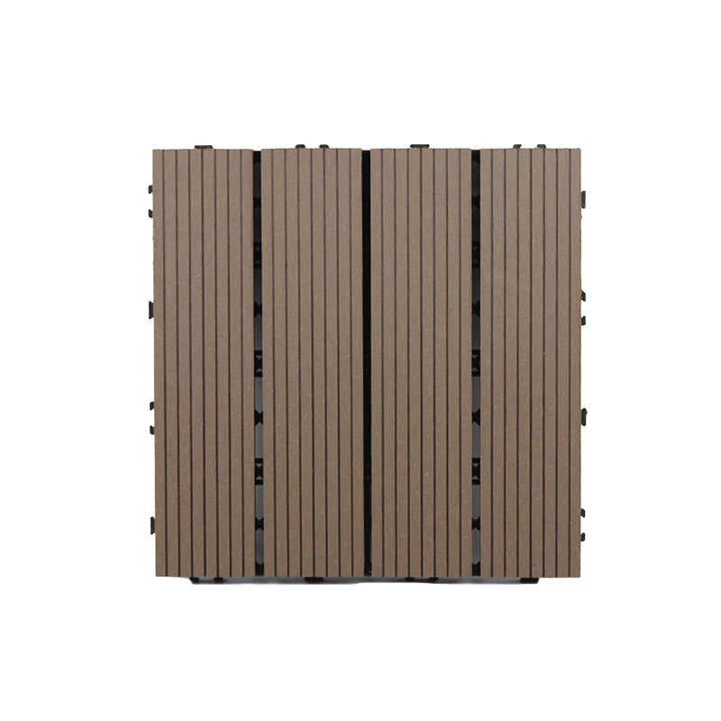 Classical Flooring Tile Interlocking Composite Outdoor Flooring Flooring Tile Coffee Clearhalo 'Home Improvement' 'home_improvement' 'home_improvement_outdoor_deck_tiles_planks' 'Outdoor Deck Tiles & Planks' 'Outdoor Flooring & Tile' 'Outdoor Remodel' 'outdoor_deck_tiles_planks' 6835094