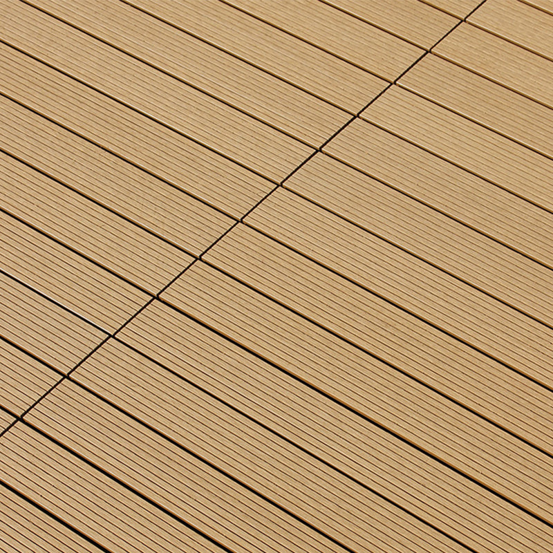 Polypropylene Deck Tile Kit 4-Slat Interlocking Patio Tiles Outdoor Patio 23.6"L x 11.8"W x 0.8"H Beige Clearhalo 'Home Improvement' 'home_improvement' 'home_improvement_outdoor_deck_tiles_planks' 'Outdoor Deck Tiles & Planks' 'Outdoor Flooring & Tile' 'Outdoor Remodel' 'outdoor_deck_tiles_planks' 6835100