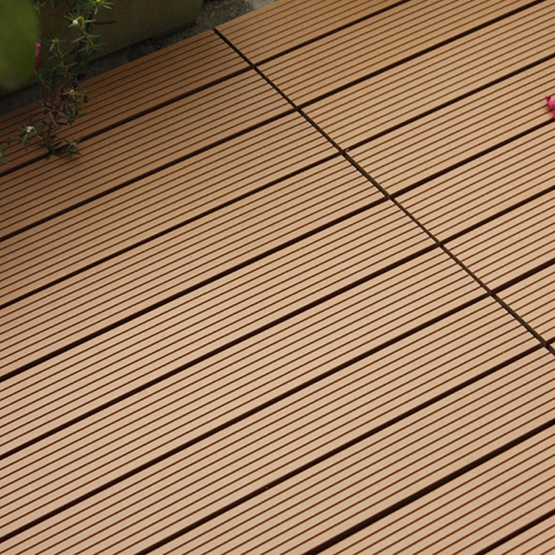 Polypropylene Deck Tile Kit 4-Slat Interlocking Patio Tiles Outdoor Patio Clearhalo 'Home Improvement' 'home_improvement' 'home_improvement_outdoor_deck_tiles_planks' 'Outdoor Deck Tiles & Planks' 'Outdoor Flooring & Tile' 'Outdoor Remodel' 'outdoor_deck_tiles_planks' 6835101