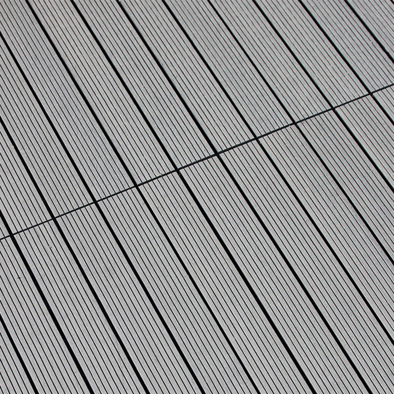 Polypropylene Deck Tile Kit 4-Slat Interlocking Patio Tiles Outdoor Patio 23.6"L x 11.8"W x 0.8"H Grey Clearhalo 'Home Improvement' 'home_improvement' 'home_improvement_outdoor_deck_tiles_planks' 'Outdoor Deck Tiles & Planks' 'Outdoor Flooring & Tile' 'Outdoor Remodel' 'outdoor_deck_tiles_planks' 6835102