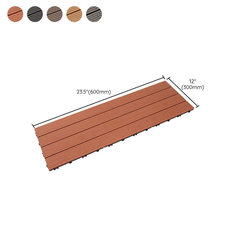 Polypropylene Deck Tile Kit 4-Slat Interlocking Patio Tiles Outdoor Patio Clearhalo 'Home Improvement' 'home_improvement' 'home_improvement_outdoor_deck_tiles_planks' 'Outdoor Deck Tiles & Planks' 'Outdoor Flooring & Tile' 'Outdoor Remodel' 'outdoor_deck_tiles_planks' 6835117