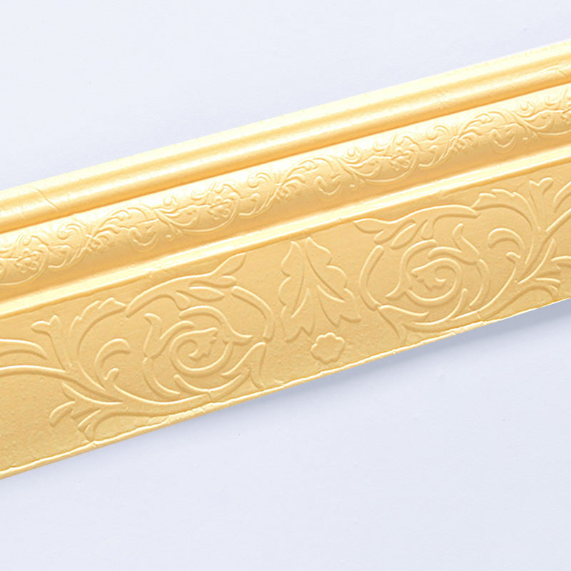 Gorgeous Style Wall Plank 3D Print Bathroom Living Room Foam Baseboard Beige 90.6" 0.5" Clearhalo 'Flooring 'Home Improvement' 'home_improvement' 'home_improvement_wall_paneling' 'Wall Paneling' 'wall_paneling' 'Walls & Ceilings' Walls and Ceiling' 6835147