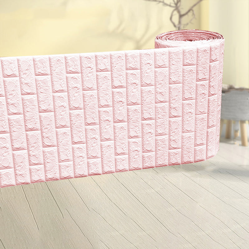 Modern Pearl Wainscoting Water Proof PVC Wall Access Panel Peel and Stick Wall Tile Light Pink Standard Payment Clearhalo 'Flooring 'Home Improvement' 'home_improvement' 'home_improvement_wall_paneling' 'Wall Paneling' 'wall_paneling' 'Walls & Ceilings' Walls and Ceiling' 6835153