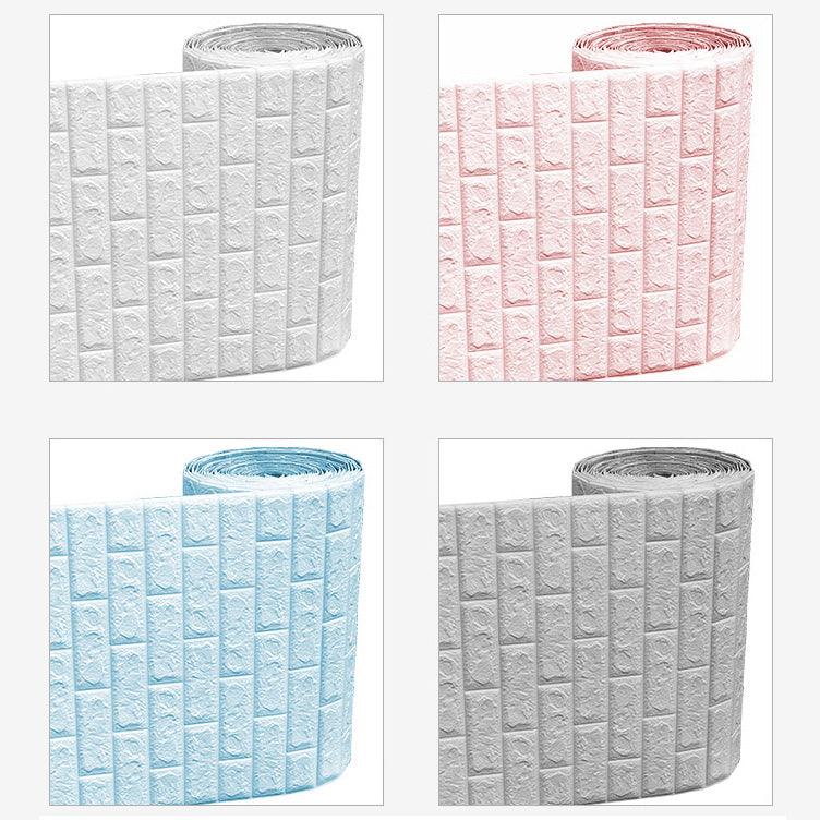 Modern Pearl Wainscoting Water Proof PVC Wall Access Panel Peel and Stick Wall Tile Clearhalo 'Flooring 'Home Improvement' 'home_improvement' 'home_improvement_wall_paneling' 'Wall Paneling' 'wall_paneling' 'Walls & Ceilings' Walls and Ceiling' 6835155