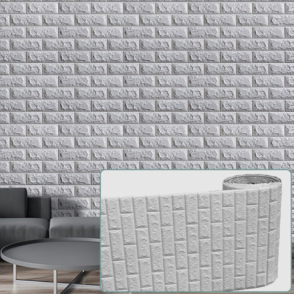 Modern Pearl Wainscoting Water Proof PVC Wall Access Panel Peel and Stick Wall Tile Silver Gray Nano Strong Glue Fund 49.2'(15m) Clearhalo 'Flooring 'Home Improvement' 'home_improvement' 'home_improvement_wall_paneling' 'Wall Paneling' 'wall_paneling' 'Walls & Ceilings' Walls and Ceiling' 6835157
