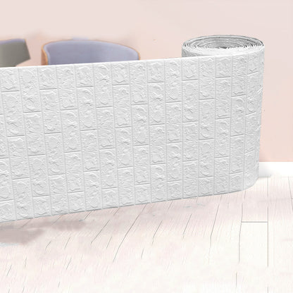 Modern Pearl Wainscoting Water Proof PVC Wall Access Panel Peel and Stick Wall Tile Black White Standard Payment Clearhalo 'Flooring 'Home Improvement' 'home_improvement' 'home_improvement_wall_paneling' 'Wall Paneling' 'wall_paneling' 'Walls & Ceilings' Walls and Ceiling' 6835158