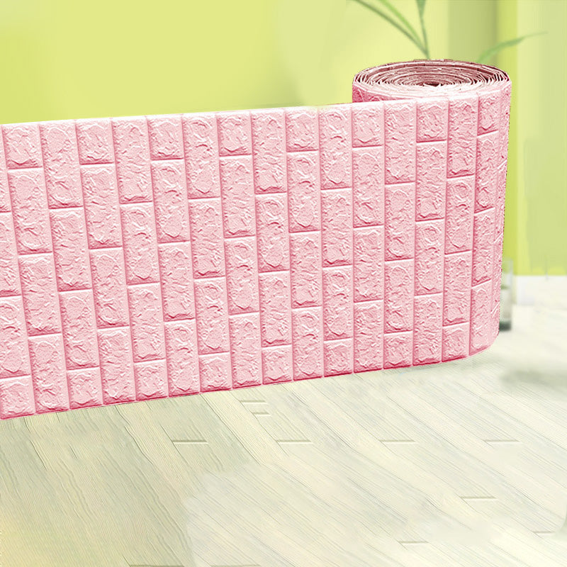 Modern Pearl Wainscoting Water Proof PVC Wall Access Panel Peel and Stick Wall Tile Light Pink Nano Strong Glue Fund Clearhalo 'Flooring 'Home Improvement' 'home_improvement' 'home_improvement_wall_paneling' 'Wall Paneling' 'wall_paneling' 'Walls & Ceilings' Walls and Ceiling' 6835159