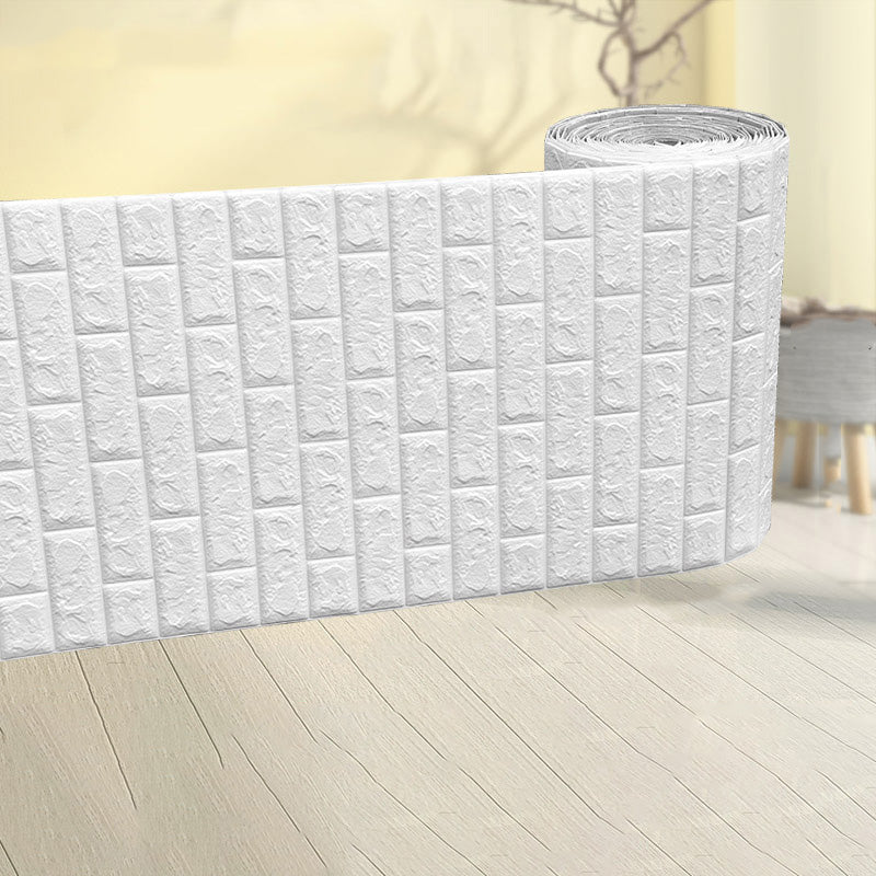 Modern Pearl Wainscoting Water Proof PVC Wall Access Panel Peel and Stick Wall Tile White Standard Payment Clearhalo 'Flooring 'Home Improvement' 'home_improvement' 'home_improvement_wall_paneling' 'Wall Paneling' 'wall_paneling' 'Walls & Ceilings' Walls and Ceiling' 6835162
