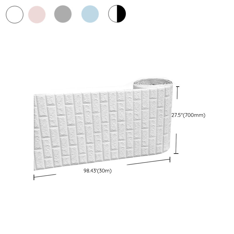 Modern Pearl Wainscoting Water Proof PVC Wall Access Panel Peel and Stick Wall Tile Clearhalo 'Flooring 'Home Improvement' 'home_improvement' 'home_improvement_wall_paneling' 'Wall Paneling' 'wall_paneling' 'Walls & Ceilings' Walls and Ceiling' 6835168