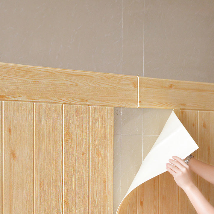 Modern Tin Backsplash Paneling Smooth Thickened Wall Ceiling Wood Grain Design Clearhalo 'Flooring 'Home Improvement' 'home_improvement' 'home_improvement_wall_paneling' 'Wall Paneling' 'wall_paneling' 'Walls & Ceilings' Walls and Ceiling' 6835233