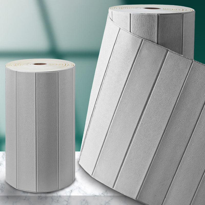 Modern Wood Paneling Smooth Wall Interior Wood Grain Design Plank Silver Gray Nano Clearhalo 'Flooring 'Home Improvement' 'home_improvement' 'home_improvement_wall_paneling' 'Wall Paneling' 'wall_paneling' 'Walls & Ceilings' Walls and Ceiling' 6835308