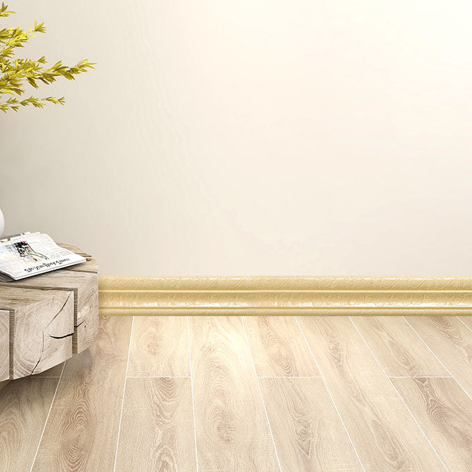 Modern PVC Baseboard Smooth Baseboard 3D Living Room Set of 1 - Clearhalo