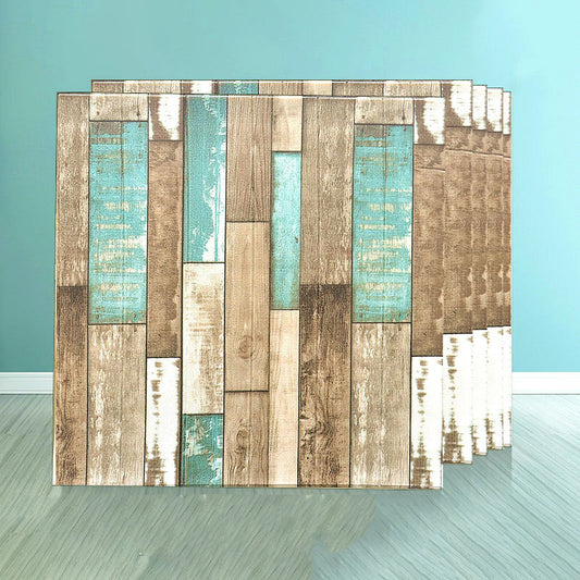 Farmhouse Wall Plank 3D Brick Bedroom and Living Room Wall Panels Set of 10 Clearhalo 'Flooring 'Home Improvement' 'home_improvement' 'home_improvement_wall_paneling' 'Wall Paneling' 'wall_paneling' 'Walls & Ceilings' Walls and Ceiling' 6835373