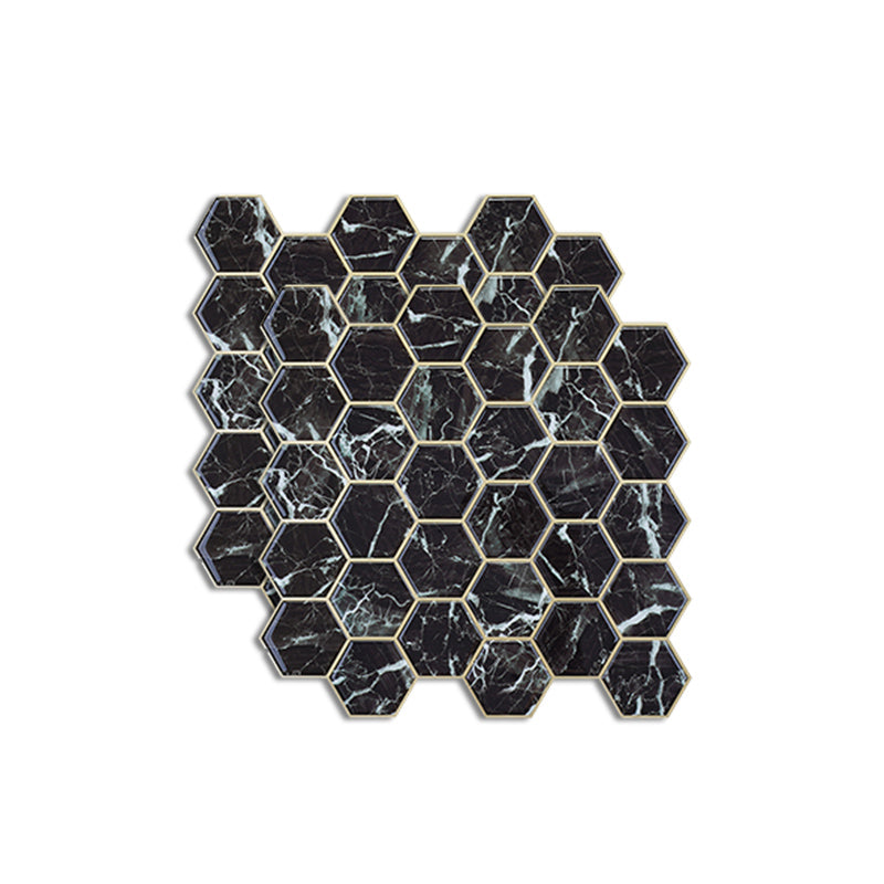 Wall Floor Tile Kitchen Brick Look Waterproof Peel and Stick Wall Floor Tile Black 12" x 12" Clearhalo 'Flooring 'Home Improvement' 'home_improvement' 'home_improvement_peel_stick_blacksplash' 'Peel & Stick Backsplash Tile' 'peel_stick_blacksplash' 'Walls & Ceilings' Walls and Ceiling' 6835408