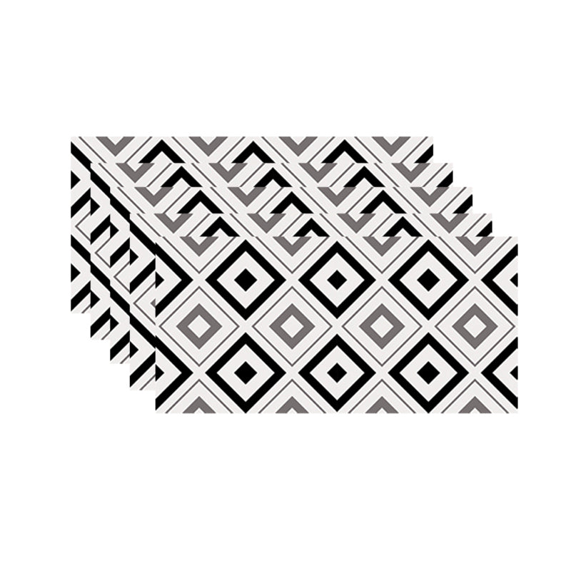 Modern Peel and Stick Tile Bathroom Single Tile Peel and Stick Tile Black Brown White Clearhalo 'Flooring 'Home Improvement' 'home_improvement' 'home_improvement_peel_stick_blacksplash' 'Peel & Stick Backsplash Tile' 'peel_stick_blacksplash' 'Walls & Ceilings' Walls and Ceiling' 6835433