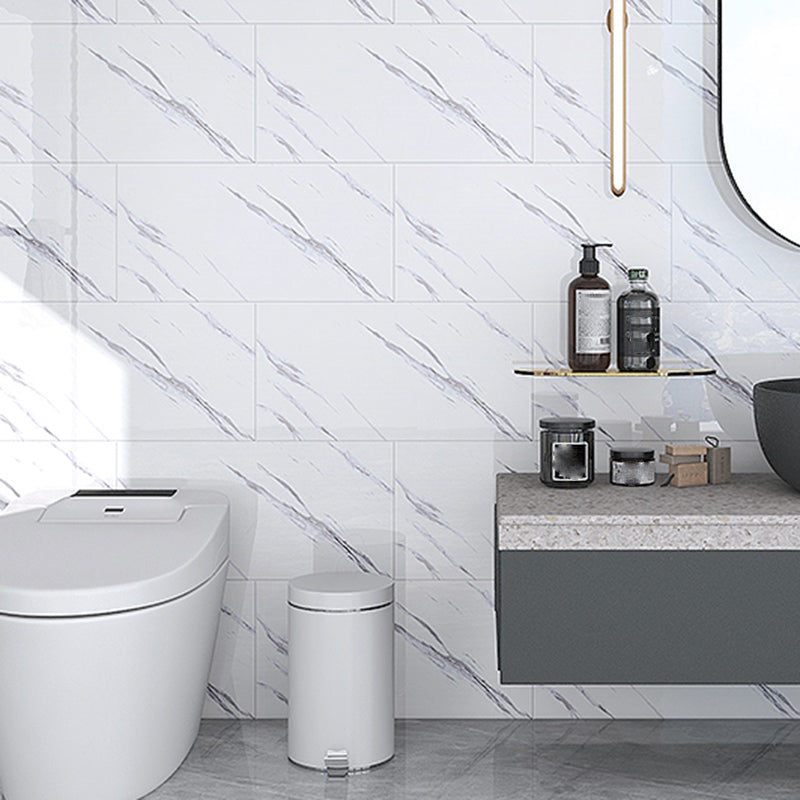 Bathroom Peel and Stick Wall Tile Modern Peel and Stick Wall Tile with Rectangle Shape Ivory 50-Piece Set Clearhalo 'Flooring 'Home Improvement' 'home_improvement' 'home_improvement_peel_stick_blacksplash' 'Peel & Stick Backsplash Tile' 'peel_stick_blacksplash' 'Walls & Ceilings' Walls and Ceiling' 6835439