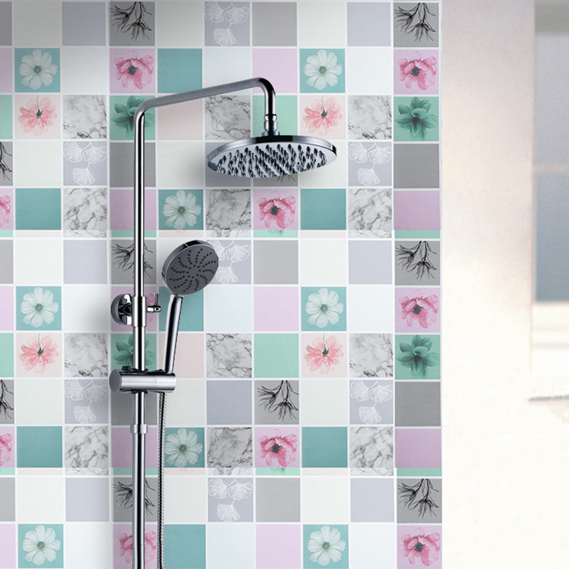 Kitchen Wall Tile Peel and Stick Wallpaper Waterproof Anti-oil Wallpaper Grey Clearhalo 'Flooring 'Home Improvement' 'home_improvement' 'home_improvement_peel_stick_blacksplash' 'Peel & Stick Backsplash Tile' 'peel_stick_blacksplash' 'Walls & Ceilings' Walls and Ceiling' 6835486