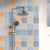 Kitchen Wall Tile Peel and Stick Wallpaper Waterproof Anti-oil Wallpaper Light Blue-Yellow Clearhalo 'Flooring 'Home Improvement' 'home_improvement' 'home_improvement_peel_stick_blacksplash' 'Peel & Stick Backsplash Tile' 'peel_stick_blacksplash' 'Walls & Ceilings' Walls and Ceiling' 6835491