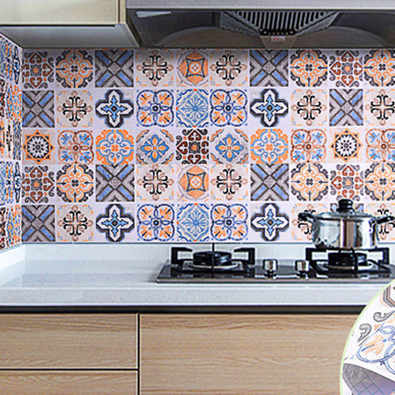 Kitchen Wall Tile Peel and Stick Wallpaper Waterproof Anti-oil Wallpaper Clearhalo 'Flooring 'Home Improvement' 'home_improvement' 'home_improvement_peel_stick_blacksplash' 'Peel & Stick Backsplash Tile' 'peel_stick_blacksplash' 'Walls & Ceilings' Walls and Ceiling' 6835497
