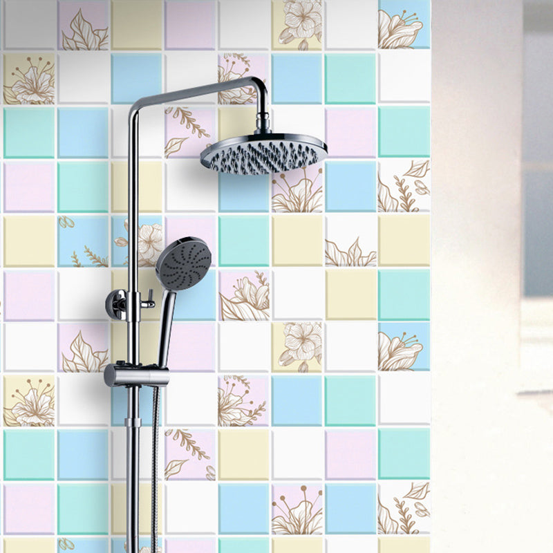 Kitchen Wall Tile Peel and Stick Wallpaper Waterproof Anti-oil Wallpaper Light Blue Clearhalo 'Flooring 'Home Improvement' 'home_improvement' 'home_improvement_peel_stick_blacksplash' 'Peel & Stick Backsplash Tile' 'peel_stick_blacksplash' 'Walls & Ceilings' Walls and Ceiling' 6835519