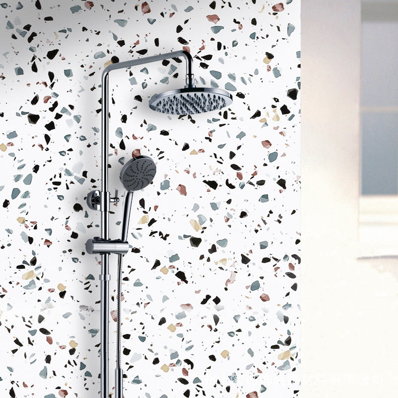 Kitchen Wall Tile Peel and Stick Wallpaper Waterproof Anti-oil Wallpaper Gloss White Clearhalo 'Flooring 'Home Improvement' 'home_improvement' 'home_improvement_peel_stick_blacksplash' 'Peel & Stick Backsplash Tile' 'peel_stick_blacksplash' 'Walls & Ceilings' Walls and Ceiling' 6835527