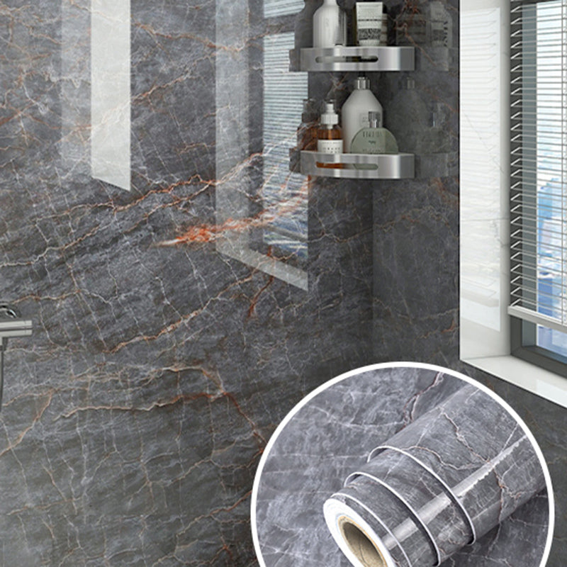 Modern Waterproof Single Tile Peel and Stick Backsplash Tile for Bathroom Dark Gray Clearhalo 'Flooring 'Home Improvement' 'home_improvement' 'home_improvement_peel_stick_blacksplash' 'Peel & Stick Backsplash Tile' 'peel_stick_blacksplash' 'Walls & Ceilings' Walls and Ceiling' 6835570