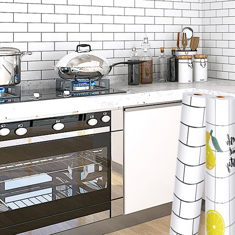 Modern Subway Tile Smooth Peel and Stick Backsplash Tile for Kitchen Clearhalo 'Flooring 'Home Improvement' 'home_improvement' 'home_improvement_peel_stick_blacksplash' 'Peel & Stick Backsplash Tile' 'peel_stick_blacksplash' 'Walls & Ceilings' Walls and Ceiling' 6835629