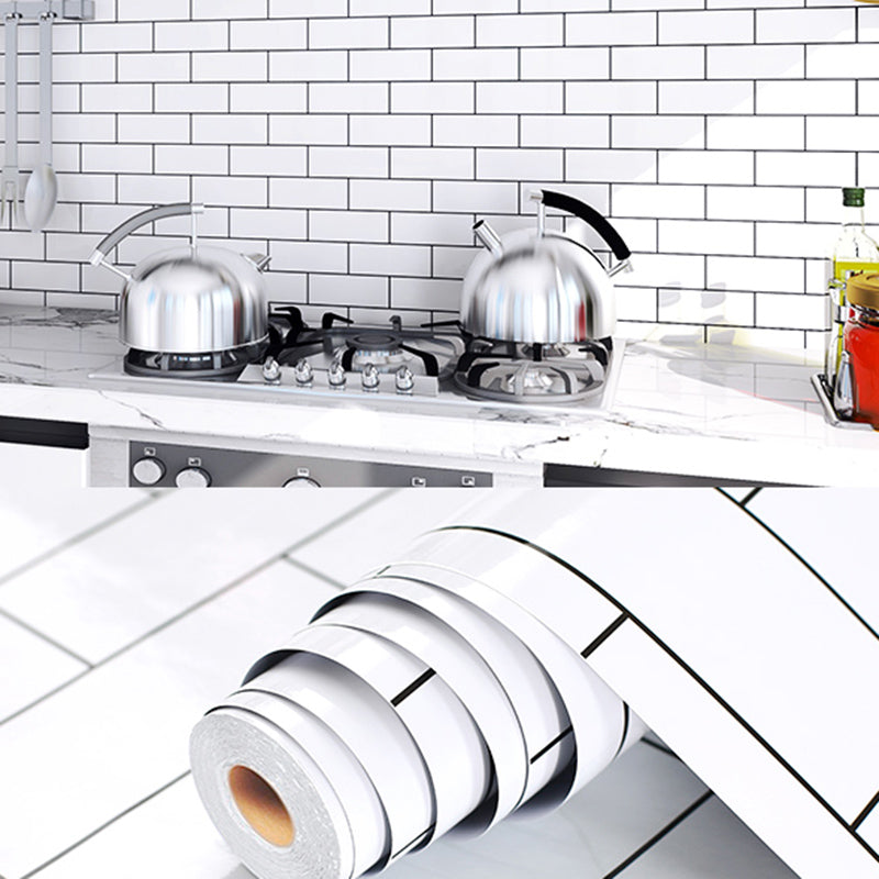 Modern Subway Tile Smooth Peel and Stick Backsplash Tile for Kitchen White Clearhalo 'Flooring 'Home Improvement' 'home_improvement' 'home_improvement_peel_stick_blacksplash' 'Peel & Stick Backsplash Tile' 'peel_stick_blacksplash' 'Walls & Ceilings' Walls and Ceiling' 6835635
