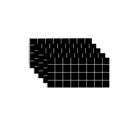 Modern Kitchen Backsplash Wallpaper Peel and Stick Field Tile Black Clearhalo 'Flooring 'Home Improvement' 'home_improvement' 'home_improvement_peel_stick_blacksplash' 'Peel & Stick Backsplash Tile' 'peel_stick_blacksplash' 'Walls & Ceilings' Walls and Ceiling' 6835648