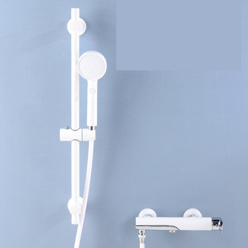 Swivel Tub Filler Wall Mount Single Lever Handle Brass Tub Filler with Hand Shower Clearhalo 'Bathroom Remodel & Bathroom Fixtures' 'Bathtub Faucets' 'bathtub_faucets' 'Home Improvement' 'home_improvement' 'home_improvement_bathtub_faucets' 6835784