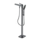 Bathroom Faucet Floor Standing Handheld Shower Head Rod Handle Faucet Clearhalo 'Bathroom Remodel & Bathroom Fixtures' 'Bathtub Faucets' 'bathtub_faucets' 'Home Improvement' 'home_improvement' 'home_improvement_bathtub_faucets' 6835848