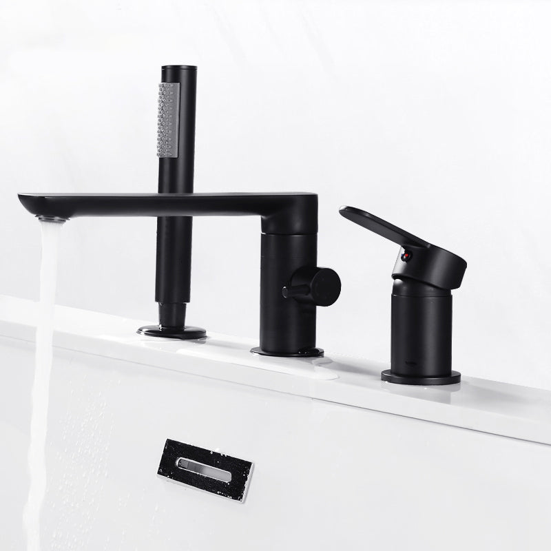 Bathroom Faucet Rod Handle Temperature Control Bathtub Faucet Clearhalo 'Bathroom Remodel & Bathroom Fixtures' 'Bathtub Faucets' 'bathtub_faucets' 'Home Improvement' 'home_improvement' 'home_improvement_bathtub_faucets' 6835912