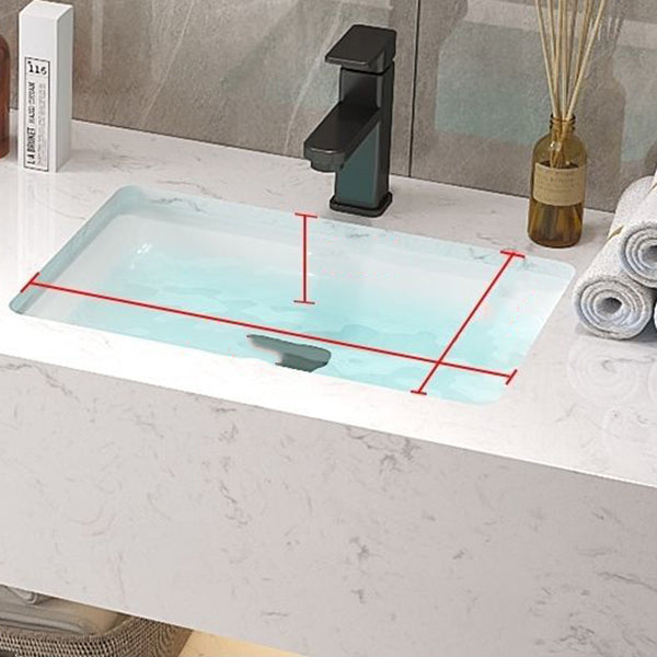 Bathroom Marble Vanity Set Modern Solid Color Sink Vanity with Mirror Clearhalo 'Bathroom Remodel & Bathroom Fixtures' 'Bathroom Vanities' 'bathroom_vanities' 'Home Improvement' 'home_improvement' 'home_improvement_bathroom_vanities' 6836282