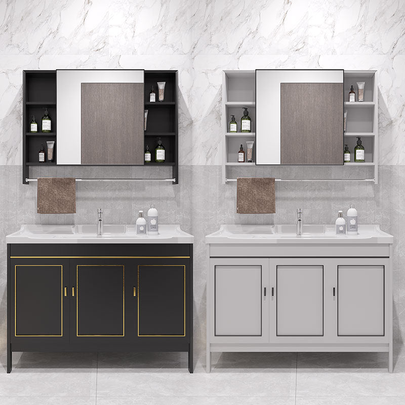 Gorgeous Bath Vanity Wall Mounted Standard Vanity Cabinet with Mirror Cabinet Clearhalo 'Bathroom Remodel & Bathroom Fixtures' 'Bathroom Vanities' 'bathroom_vanities' 'Home Improvement' 'home_improvement' 'home_improvement_bathroom_vanities' 6836300