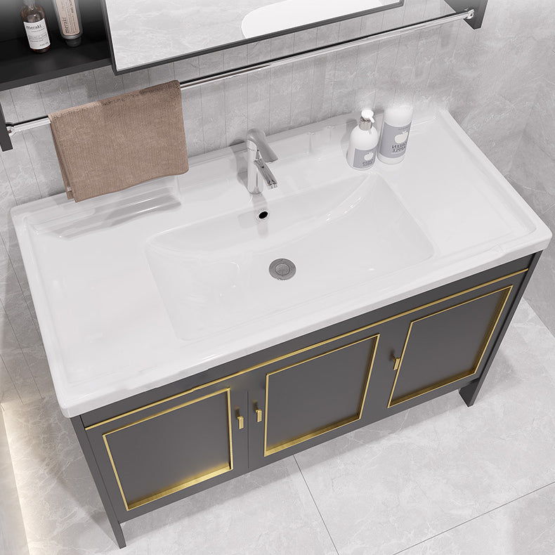 Gorgeous Bath Vanity Wall Mounted Standard Vanity Cabinet with Mirror Cabinet Clearhalo 'Bathroom Remodel & Bathroom Fixtures' 'Bathroom Vanities' 'bathroom_vanities' 'Home Improvement' 'home_improvement' 'home_improvement_bathroom_vanities' 6836312