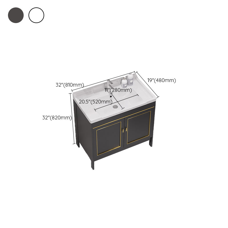 Gorgeous Bath Vanity Wall Mounted Standard Vanity Cabinet with Mirror Cabinet Clearhalo 'Bathroom Remodel & Bathroom Fixtures' 'Bathroom Vanities' 'bathroom_vanities' 'Home Improvement' 'home_improvement' 'home_improvement_bathroom_vanities' 6836326
