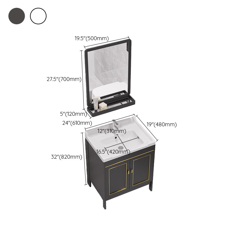 Gorgeous Bath Vanity Wall Mounted Standard Vanity Cabinet with Mirror Cabinet Clearhalo 'Bathroom Remodel & Bathroom Fixtures' 'Bathroom Vanities' 'bathroom_vanities' 'Home Improvement' 'home_improvement' 'home_improvement_bathroom_vanities' 6836332