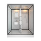 Modern Rectangular Sliding Shower Enclosure Framed Shower Enclosure with Tempered Glass 67"L x 47"W x 85"H Toilet Not Included Front Opening Clearhalo 'Bathroom Remodel & Bathroom Fixtures' 'Home Improvement' 'home_improvement' 'home_improvement_shower_stalls_enclosures' 'Shower Stalls & Enclosures' 'shower_stalls_enclosures' 'Showers & Bathtubs' 6836543