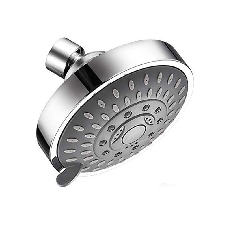 Modern Standard 5 Setting Shower Head Round Metal Adjustable Spray Pattern Showerhead Clearhalo 'Bathroom Remodel & Bathroom Fixtures' 'Home Improvement' 'home_improvement' 'home_improvement_shower_heads' 'Shower Heads' 'shower_heads' 'Showers & Bathtubs Plumbing' 'Showers & Bathtubs' 6836610